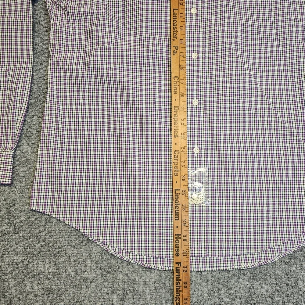 NWT Vintage Polo Ralph‎ Lauren Custom Fit Plaid Button Down Shirt Men's Large